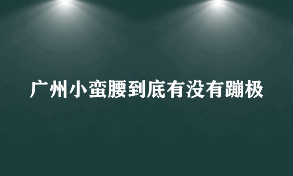 广州小蛮腰到底有没有蹦极