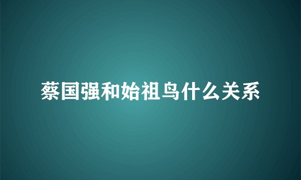 蔡国强和始祖鸟什么关系