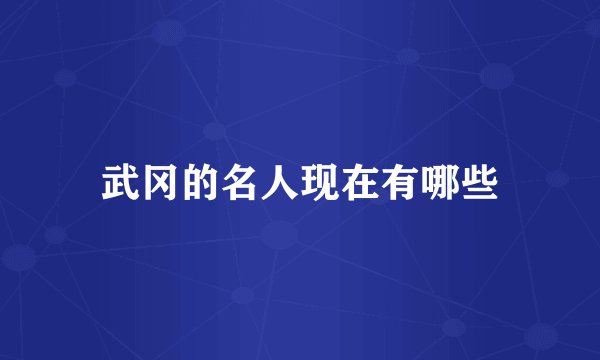 武冈的名人现在有哪些