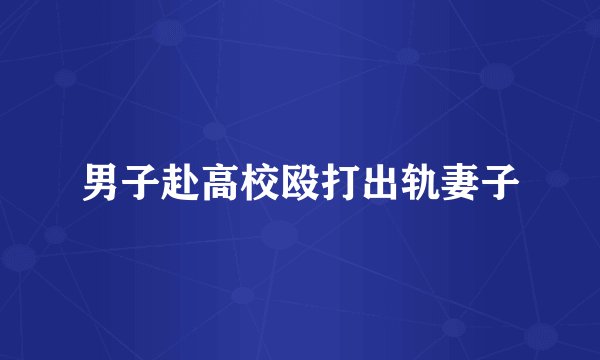 男子赴高校殴打出轨妻子