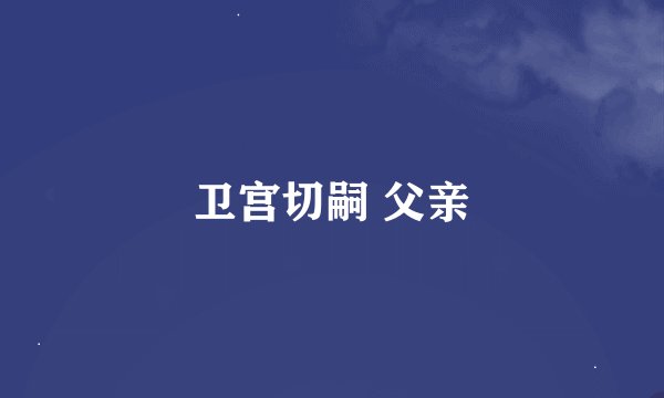 卫宫切嗣 父亲
