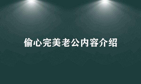 偷心完美老公内容介绍