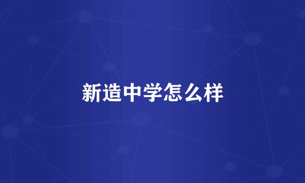 新造中学怎么样