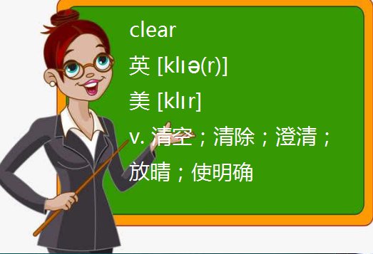 clear和clean的区别是什么？