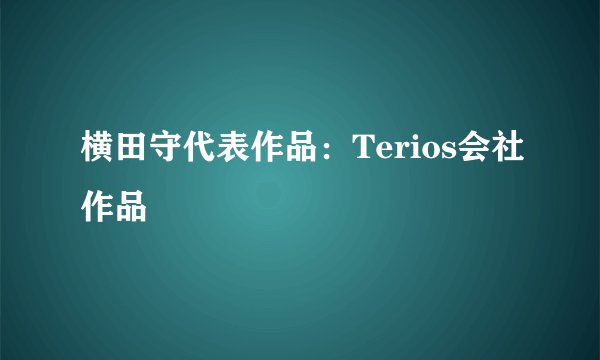 横田守代表作品：Terios会社作品