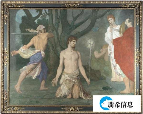 画评（15）：象征主义代表画家夏凡纳的两幅代表作：1869年的“施洗约翰的斩首”