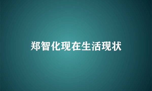 郑智化现在生活现状