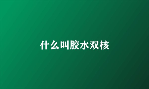 什么叫胶水双核