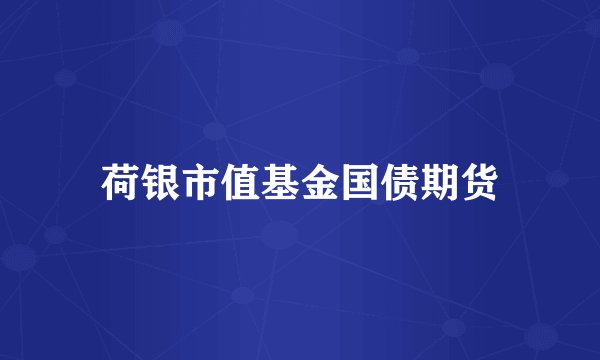荷银市值基金国债期货