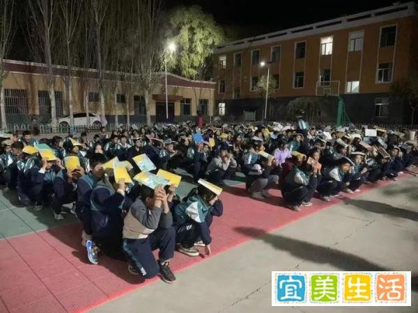 震前两小时，青海这所学校正开展地震应急演练！