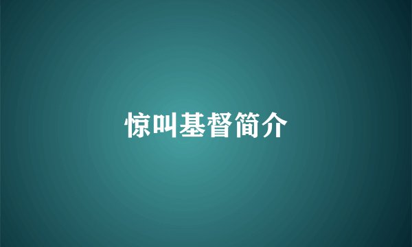 惊叫基督简介